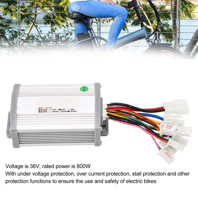 36V 800W Brush Speed Motor Set Controller Electric Bike Thumb