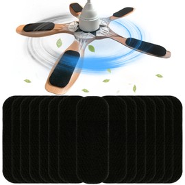 Xiyadun Ceiling Fan Filter - Activated Coconut Shell Carbon Air Filters, Easily Sticks on Ceiling Fan Blade Top, Invisible & Aesthetic (（15 Pack）)