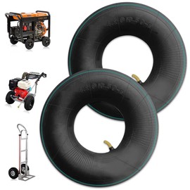 Aoreun Wheelbarrow Tube, Pack of 2 Wheelbarrow Tube, 4.10/3.50-6 Wheelbarrow Hose, Replacement Hose, Valve, Tyre Tube for Wheelbarrows, Tractors, Mowers, Dollies