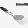 Stainless Steel Flexible Spatula Solid Turner, XiaoZu Thin Metal Spatula