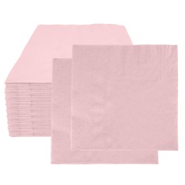 Pink Napkin 100Pieces 2-ply Disposable Cocktail Napkins Beverage Napkins Dessert Napkins Paper Napkins for Wedding Birthday Party Paper Dinner Napkins Suitable for Party Supplies