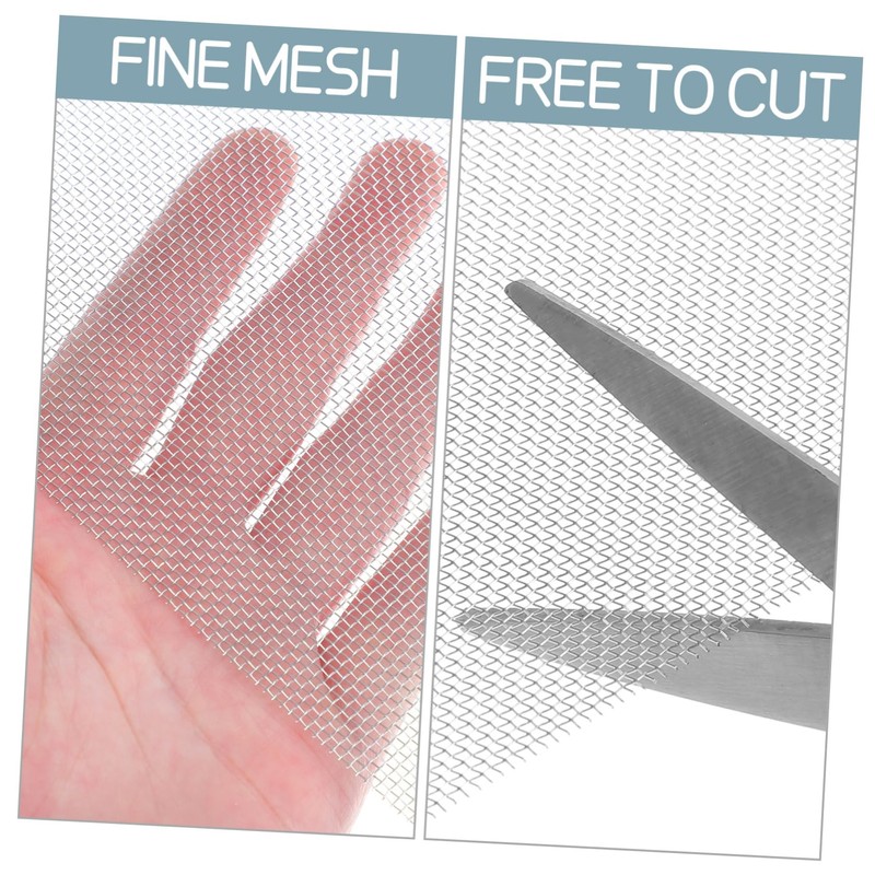 Kichvoe 6pcs Stainless Steel Mesh Screen Woven Vent Mesh for