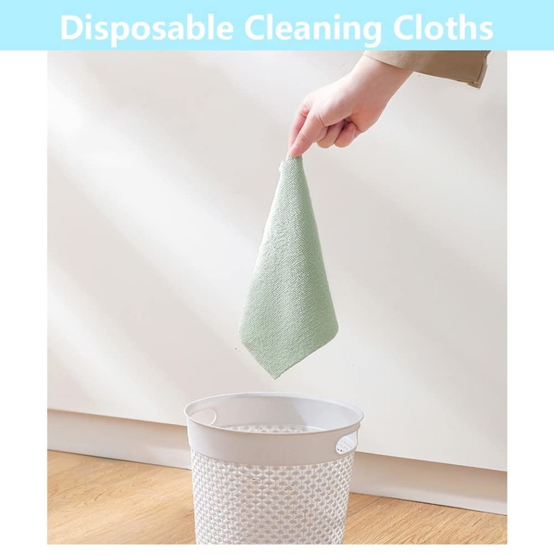 Dolemay 20 Sheets Microfiber Cleaning Cloths, Disposable Towels, Reusable Dish