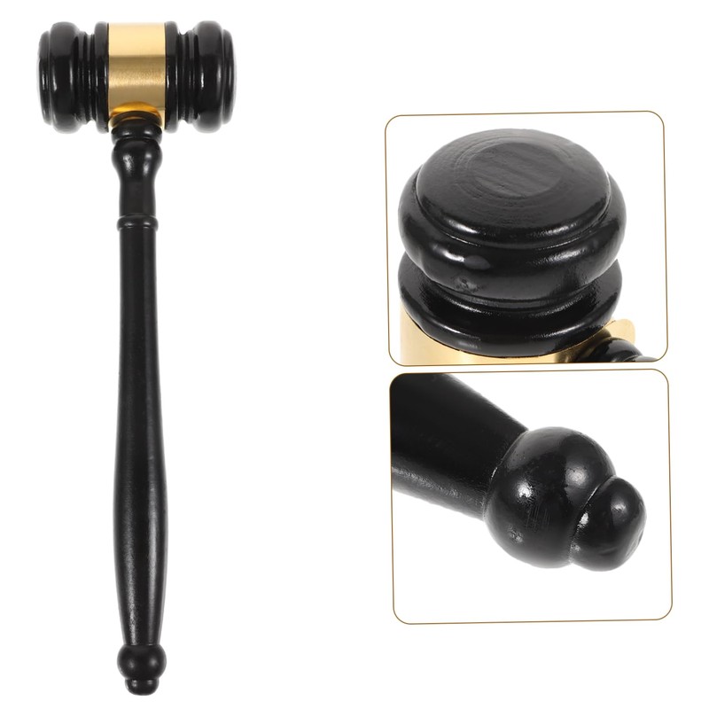 Operitacx 4pcs Wooden Judge Gavel Hammer Court Tool Comfortable Grip
