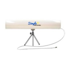 Simplewifi White Yagi Indoor Desktop Cantenna Wi-Fi 2.4 GHz  WiFi Antenna 15dBi booster