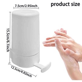 Lyfengdeam Wall-Mounted Manual Soap Grinder Box, Waterproof Bar Soap Dispenser, White