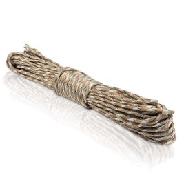 CoverUp! Paracord 550 Camouflage - 550 Paracord Made of 7 Core Strands - 31 Metres Parachute Cord with Extremely Robust Rope Sheath