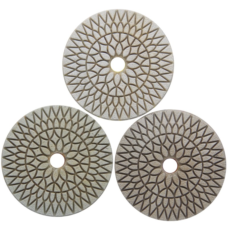 Easy Light 4 inch 3-Step Flexible Wet Diamond Polishing Pads