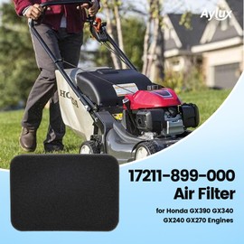 Aylux 2 PCS 17211-899-000 Foam Air Filter Compatible with Generator GP5000 GP6500 EB6500 EB6500X EB5000X EB3500 EB3500X EM5000 EM5000X EM5000SX for Honda GX390 GX340 GX240 GX270 Engines