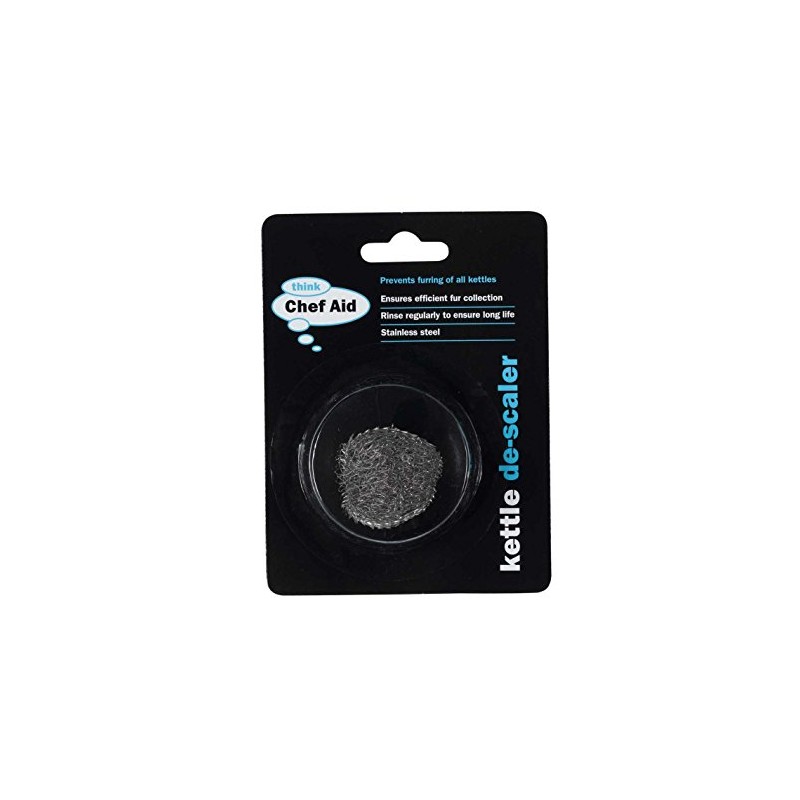 3xChef Aid Stainless Steel Doughnut Kettle Descaler, Silver