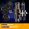 MUEYNIUK Upgraded H4/HB2/9003 Light Bulbs Combo, 32000 LM Super Bright