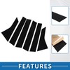A ABSOPRO Door Pillar Window Trim Cover Front Rear Left