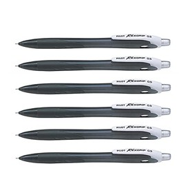 Pilot Rexgrip BEGREEN Mechanical Pencils 0.5 mm Black Pack of 6