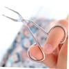 SAFIGLE 2PCS Stainless Steel Eyebrow Tweezers Angled and Scissor Handle