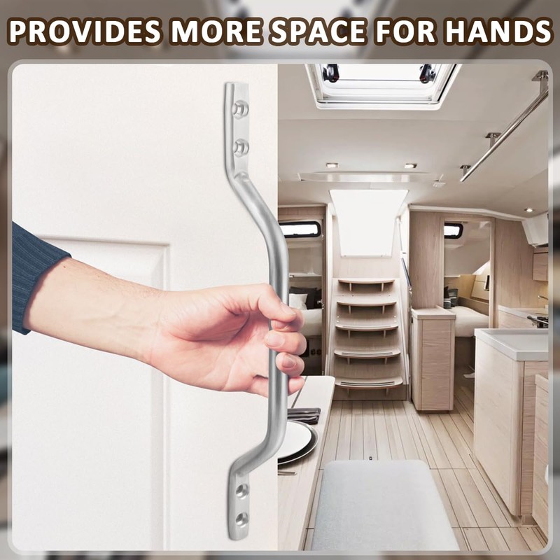 SAQXK Aluminum RV Grab Door Handle, Trailer Ramp Gate Door