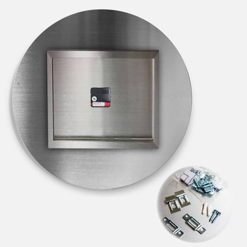 Designart 'Blue Turquoise Cloud Abstract' Modern wall clock - 36