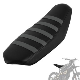 IUVWISN Dirt Bike Seat Cover Motorcycle Stripe Rubber Soft for Talaria Sting MX3/R MX4 MX5 PRO Electric Bike Ebike Gray