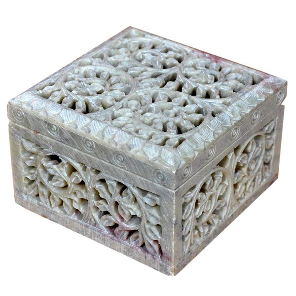 Jewelry Box Decorative natyuraruso-pusuto-nhuro-raru Carving marutiyu-texiritexisutore-zibokkusu by hashcart