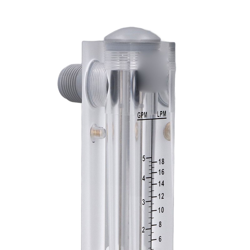 Liquid Flowmeter Panel Type Acrylic Transparent Adjustable Fluid Flow Meter