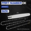 3005-008-3913 16 Inch Chainsaw Bar & 2 Chains Combo, 3/8"