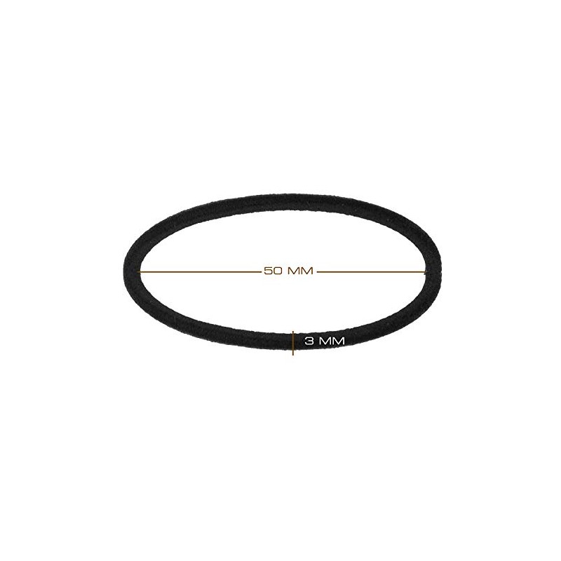 12 x Elastic Hair Bands/Bobbles by Lizzy® (Navy (Thick))