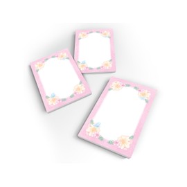 12 Mini Notepads 25 Sheets DIN A7 Set Party Favour Party Bags for Children's Birthday Party Theme Party Celebration Event Travel Nursery Girls Llama Alpaca Pink Blue