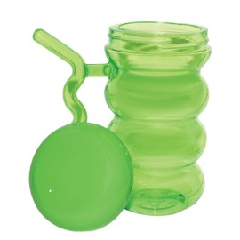 Rehabilitation Advantage Cup with Built-In Straw Handle, Green