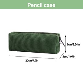 Small Pencil Case, Cute Pencil Case Adult, Pencil Case Aesthetic Pencil Pouch Cosmetic Bag, Portable Pen Pouch Makeup Pouch Office Stationery Storage Bag for Boys Girls Home School Office (Green)