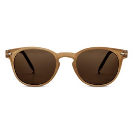 Peepers by PeeperSpecs Bohemian Round Sunglasses, Amber-Polarized, No Correction, 47 + 0
