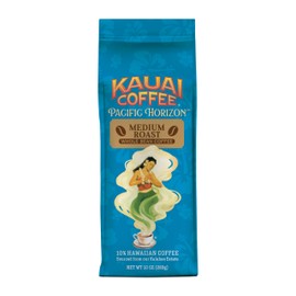 Kauai Coffee Whole Bean Coffee – Smooth, Non-Bitter Pure Arabica – Light Floral Notes & Bright Aroma – Grown on Hawaii's Largest Coffee Farm – Koloa Estate Medium Roast, 1 Pack of 10oz