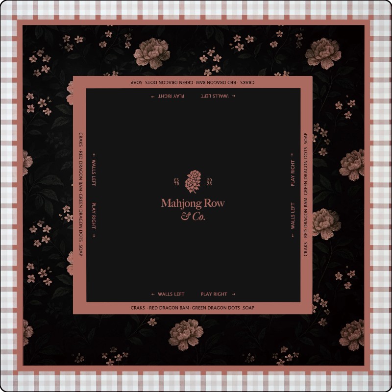 Customized Holiday Party Luxury Mahjong Mat American Mahjong Table Mat