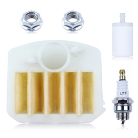 Gubeter Air Filter Rod Nuts Fuel Filter Kit For Husqvarna 340 340E 345 345E 346Xp 350 353 Chainsaw 537024002 537 02 40 02