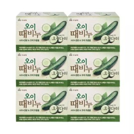 Mugunghwa 무궁화 때비누 오이 90g x6개 Mugunghwa Soap Bar Cucumber 90g x 6 pieces
