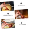 FELTECHELECTR Wooden Soup Ladle with Long Handle Solid Spoon for