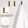 MOROBOR 2pcs Square Folding Wall Hook Non-Slip Heavy Duty Foldable