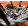 Appalachian Basketry, Natural & Rust Color Basket Making Kit (Teal/Navy