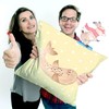 Mr. & Mrs. Panda Decorative cushion seal lying - gift,