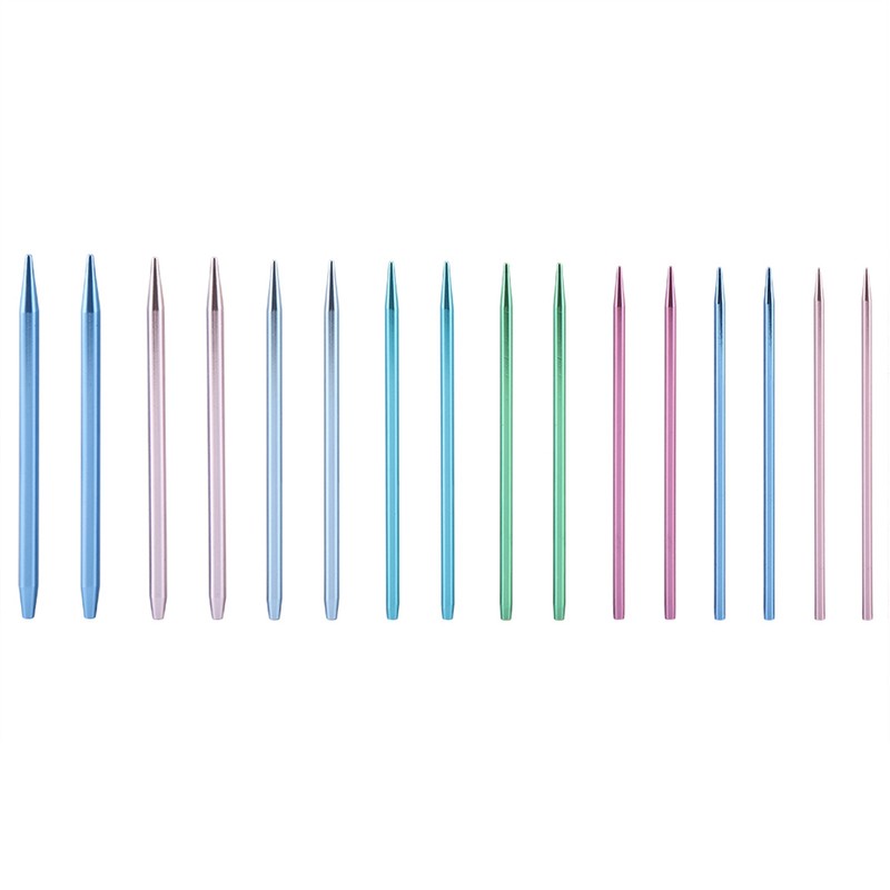 Interchangeable Aluminum Circular Knitting Needle Sets