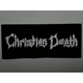 Punk Rock Christian Death Cloth Patch Sew On Goth Rock Bauhaus Approx 7" X 3" (CP326)