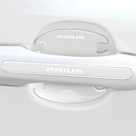 Yamletn Prius Door Handle Protector, Set of 8, April 2018 - Present Prius All Systems, Car Door Guard, Scratch-Resistant, Anti-Slip, Protective Film, Easy Installation