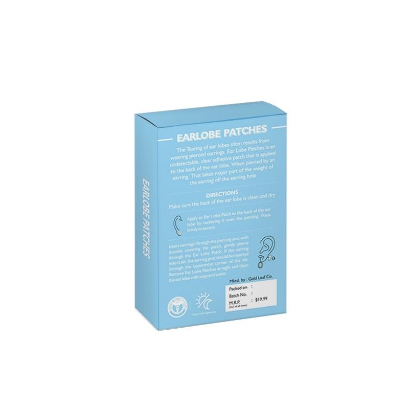 Ear Lobe Support Patch Pack of 60/6 sheet for Heavy
