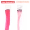 2 x Clip-In Hair Extension Highlights Streaks, Colourful Hair Highlights