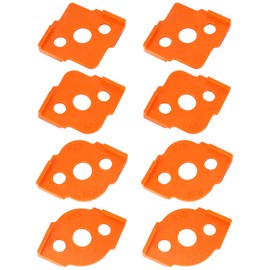 QWORK® 8 Pieces Milling Template Router Milling Template Worktop R5 R10 R15 R20 R25 R30 R35 R40 Radius Jig Router Templates for Engraving Machine, Hand Edge Trimmer and Woodworking Tool
