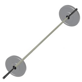 Tribe WOD Olympus Barbell Bar & Weight Bar - Bend-proof for Men and Women, Multipurpose Cerakote Weightlifting Barbell, barbell and weight set