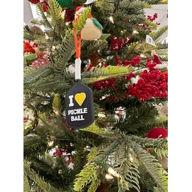 Pickleball Ornament Pickleball Gifts - Miniature Pickleball Paddle, 2024 Pickleball Ornament for Christmas Tree, Gifts for Pickleball Lovers, White Elephant Gifts, Stocking Stuffers for Men & Women