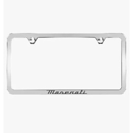 MASERATI Chrome Slimline License Plate Frame