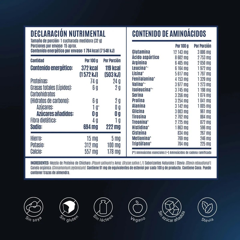 Birdman Falcon Protein Proteína Vegetal Solo 5 Ingredientes Sin Azúcar