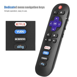 TV Remote Control for TCL TV, Multi Functional Dedicated Replacement Remote Controller with VUDU CBS Sling Keys