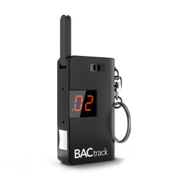 BACtrack Keychain Breathalyzer (Black) | Ultra-Portable Pocket Keyring Alcohol Tester for Personal Use