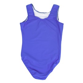 Destira In The Clouds Leotard For Girls Gymnastics, Blue, Green, Pink and Purple Waves, Dance, Cheer, Yoga, and More, Child X-Large (12)